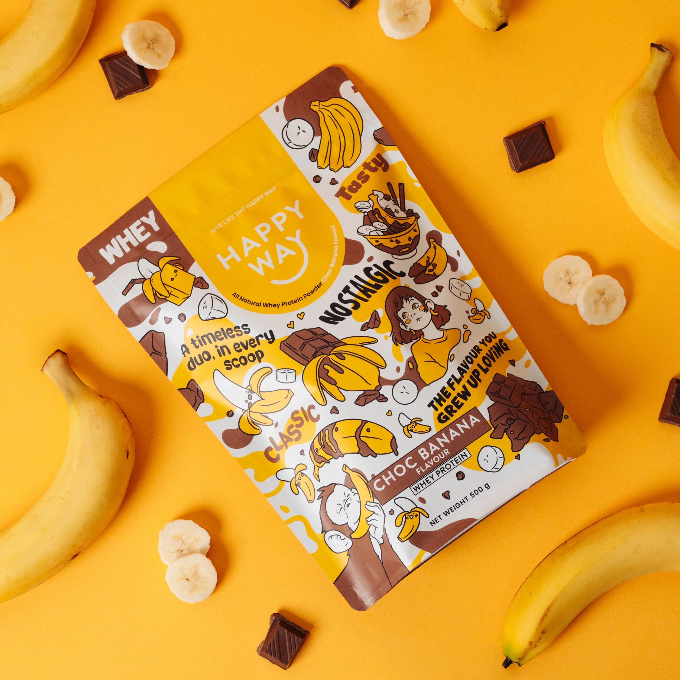 Choc Banana Whey Protein Powder 500g - Image 4