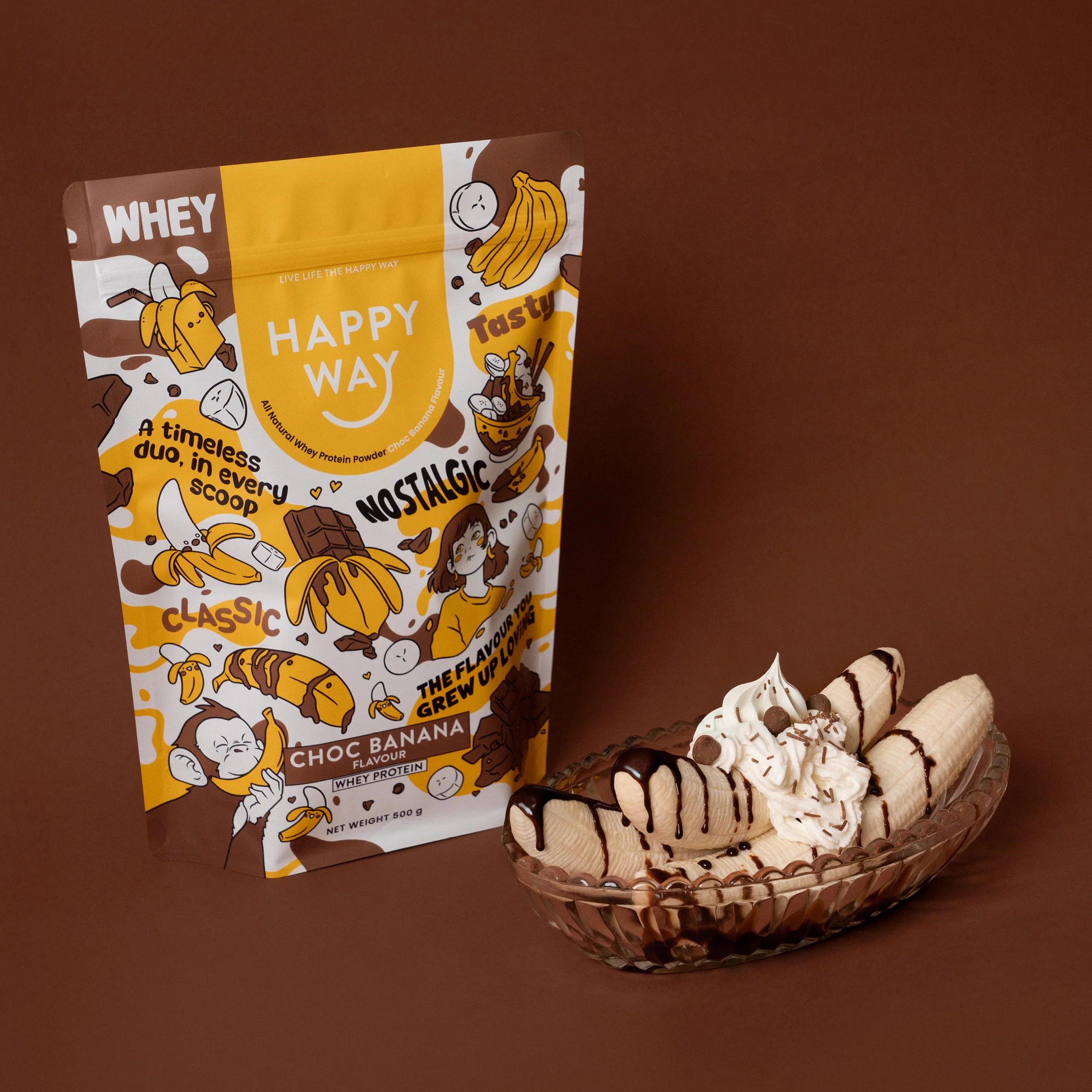 Choc Banana Whey Protein Powder 500g - Image 5