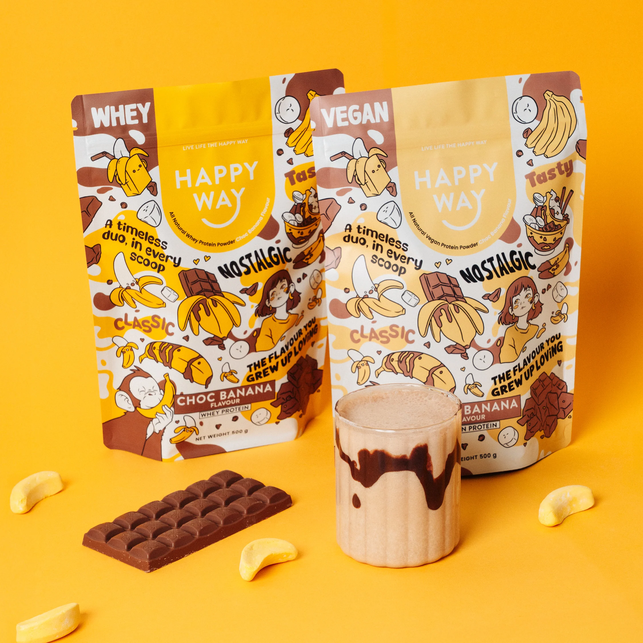 Choc Banana Whey Protein Powder 500g - Image 6