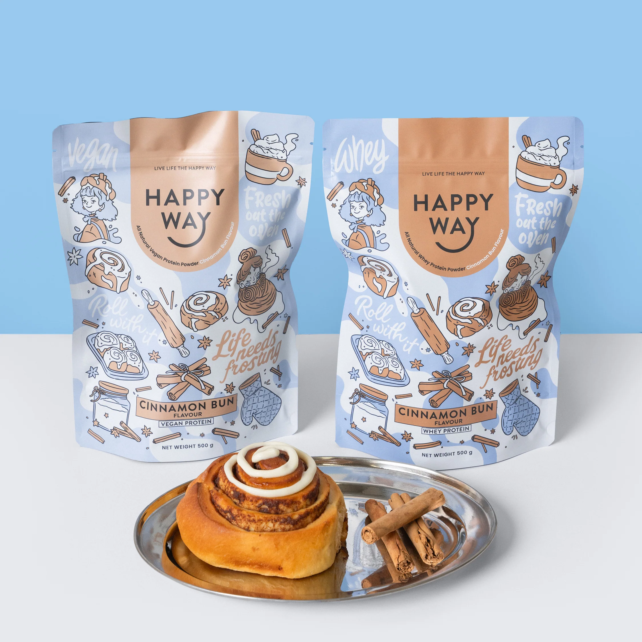 Cinnamon Bun Whey Protein Powder 500g - Image 5