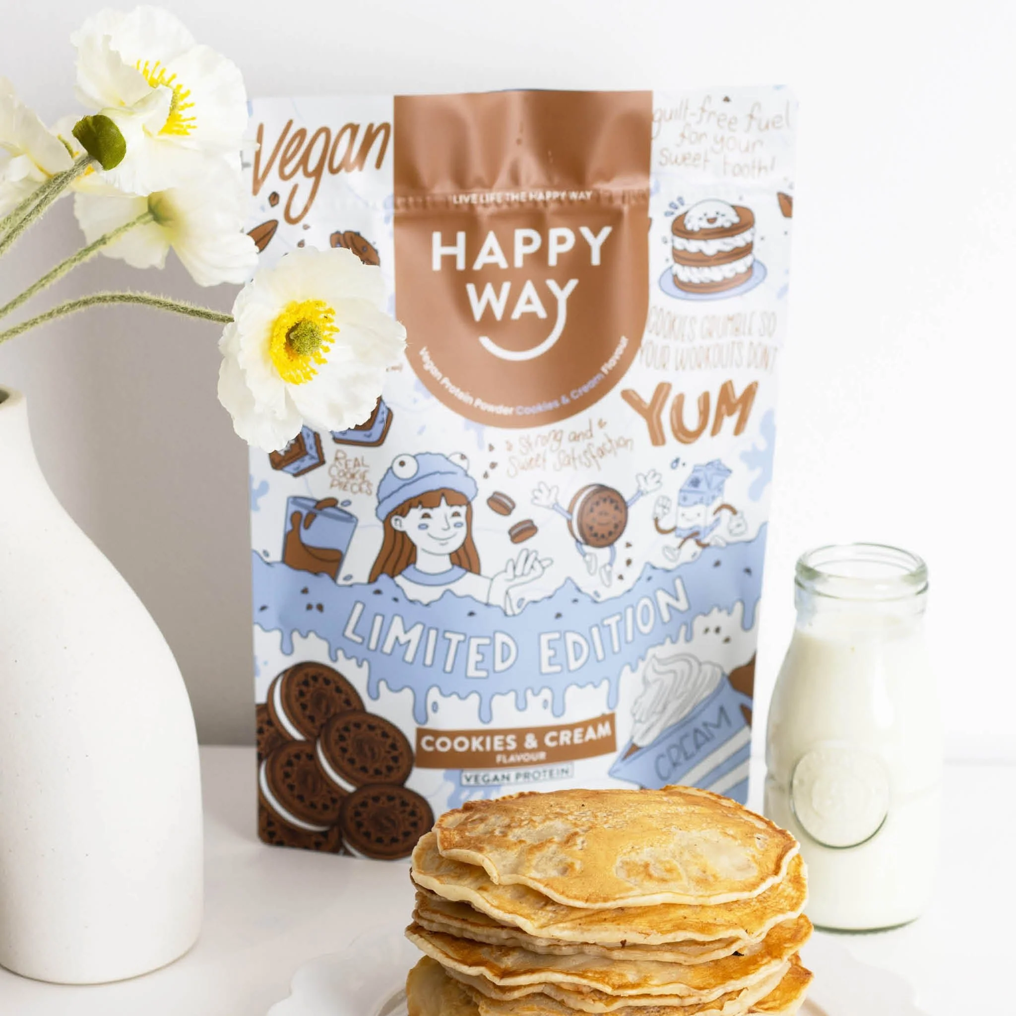 Cookies & Cream Vegan Protein Powder 500g - Image 5