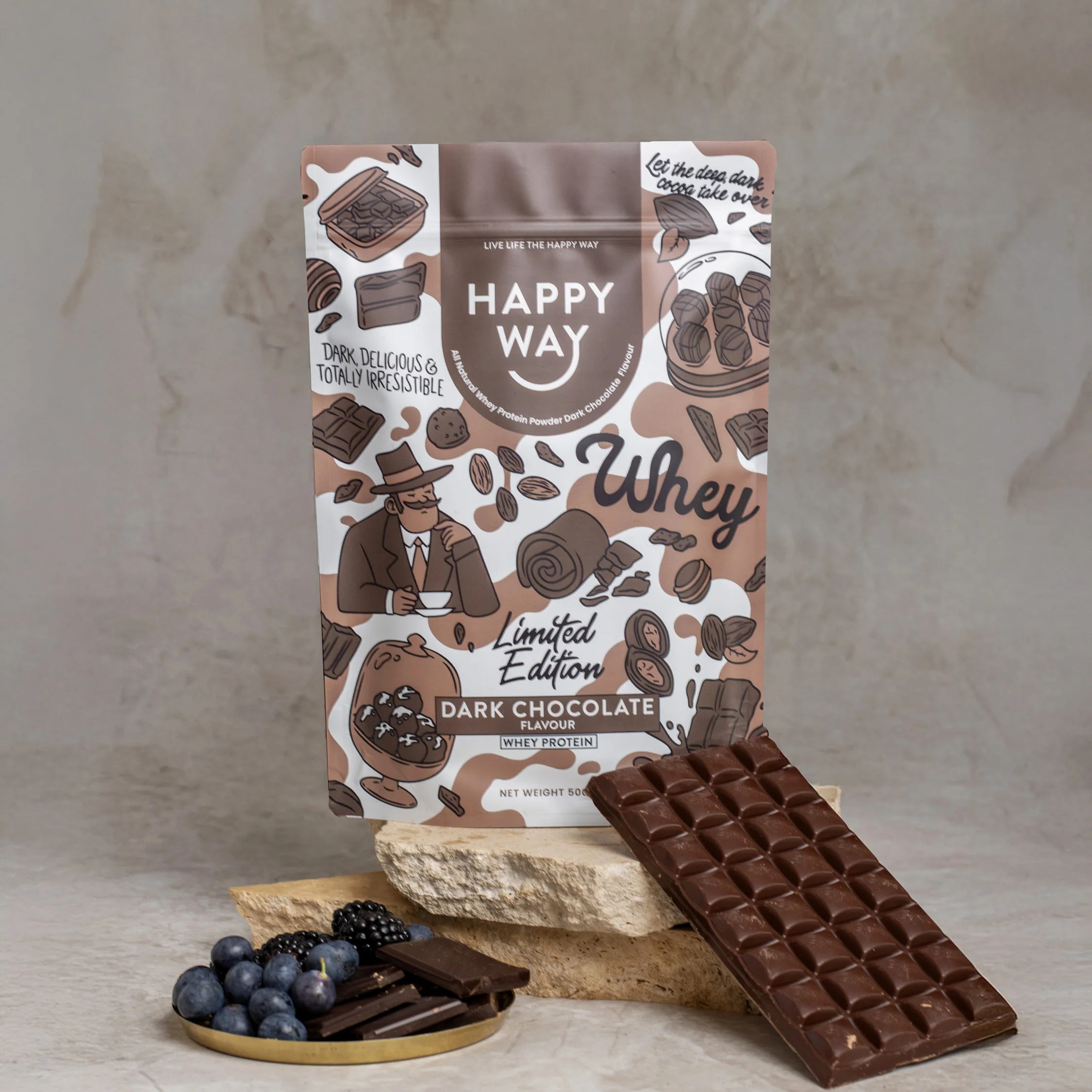 Dark Chocolate Whey Protein Powder 500g - Image 5