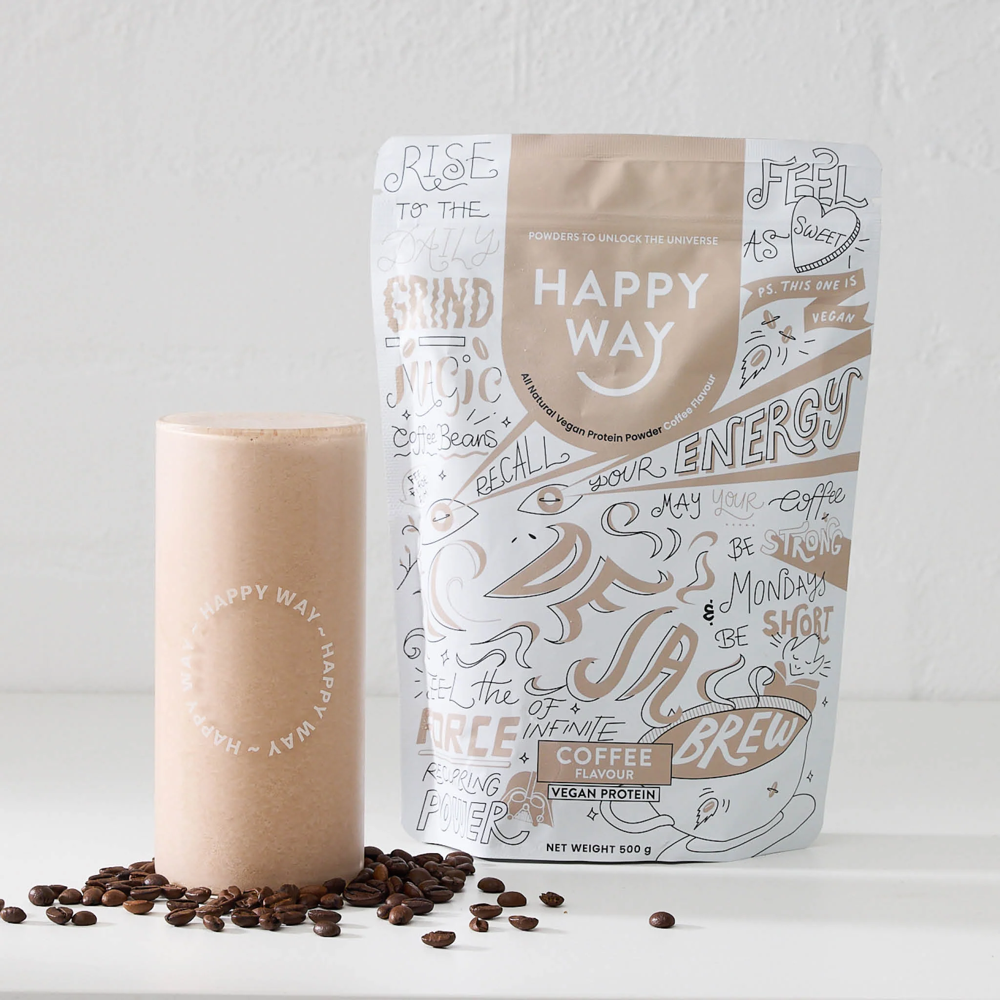 Deja Brew Coffee Vegan Protein Powder 500g - Image 5