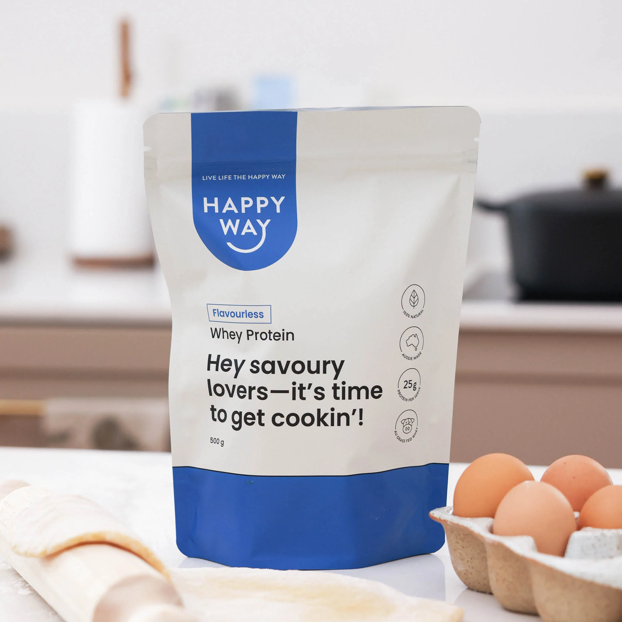 Flavourless Whey Protein Powder 500g - Image 4