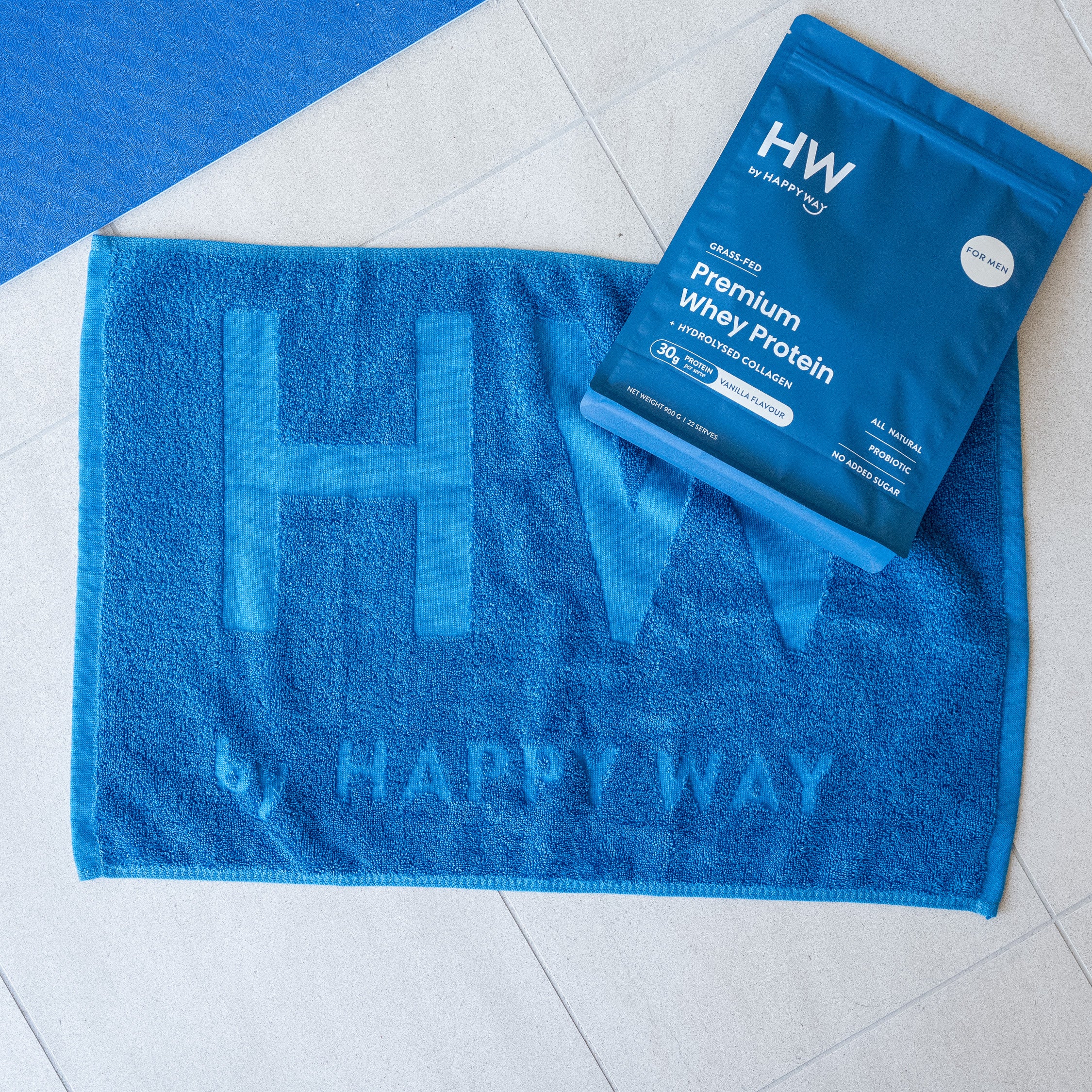 HW Navy Towel - Image 4