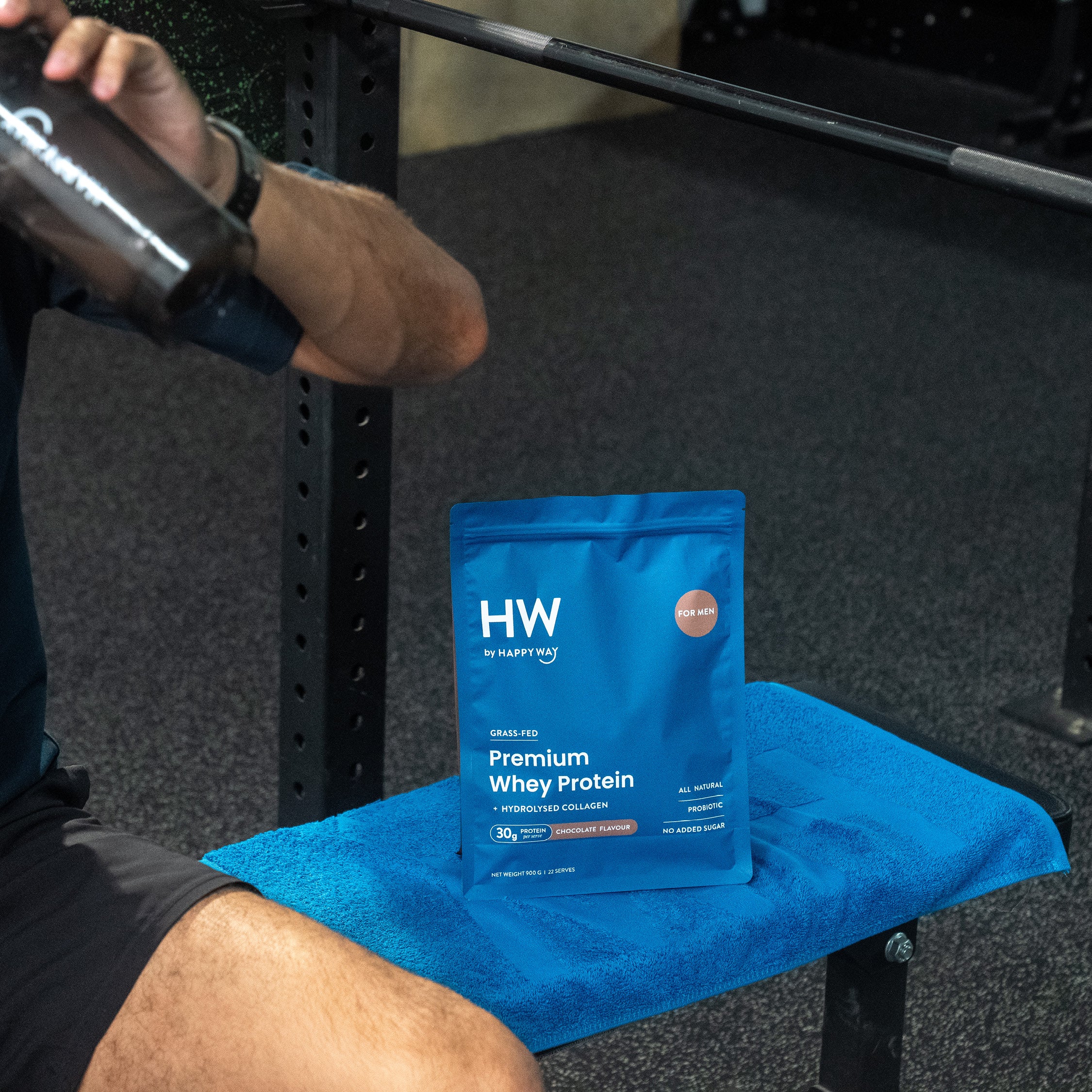HW Navy Towel - Image 5