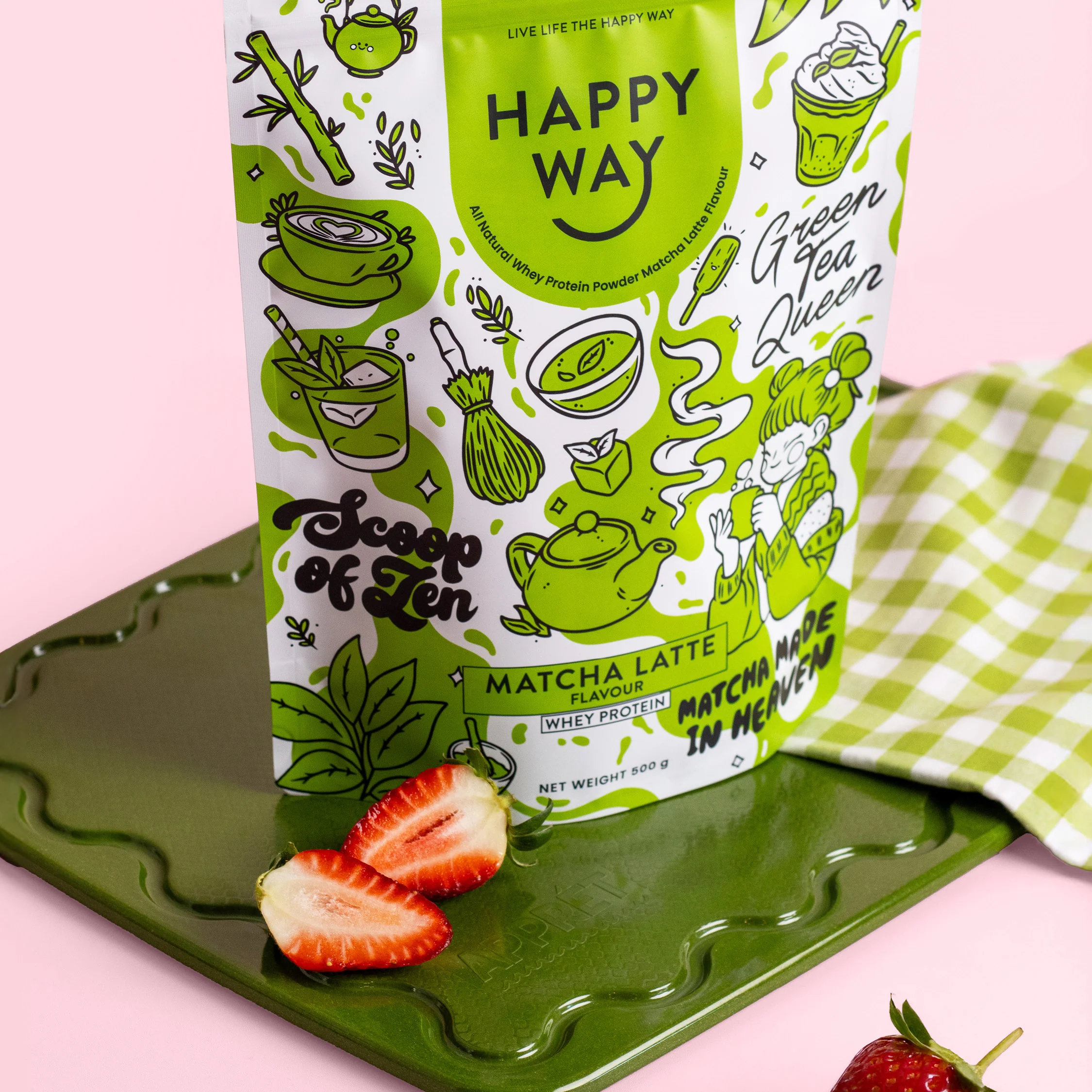 Matcha Latte Whey Protein Powder 500g - Image 5