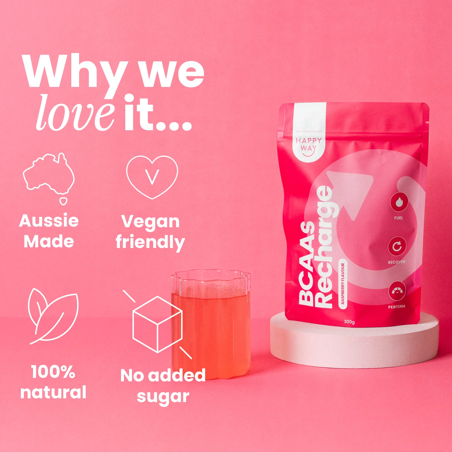 Raspberry BCAA 300g - Image 2