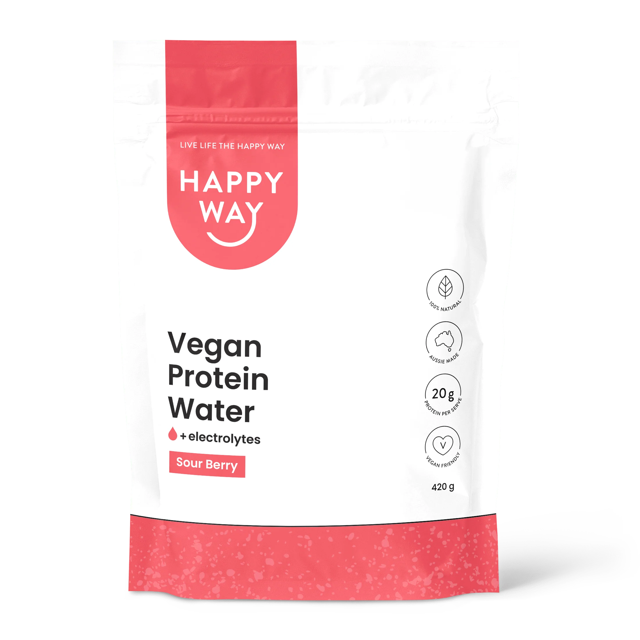 Sour Berry Vegan Protein Water Powder 420g - Image 8