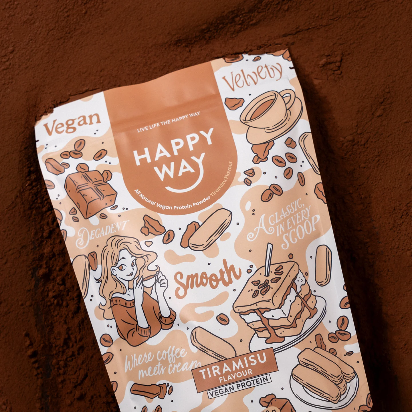 Tiramisu Vegan Protein Powder 500g - Image 4