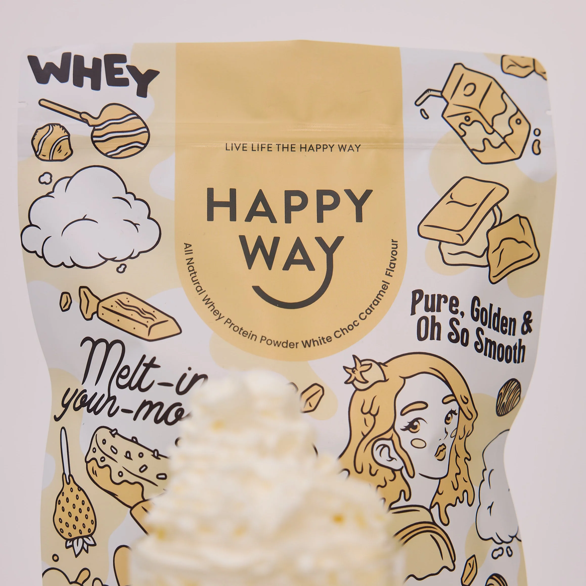 White Chocolate Caramel Whey Protein Powder 500g - Image 3