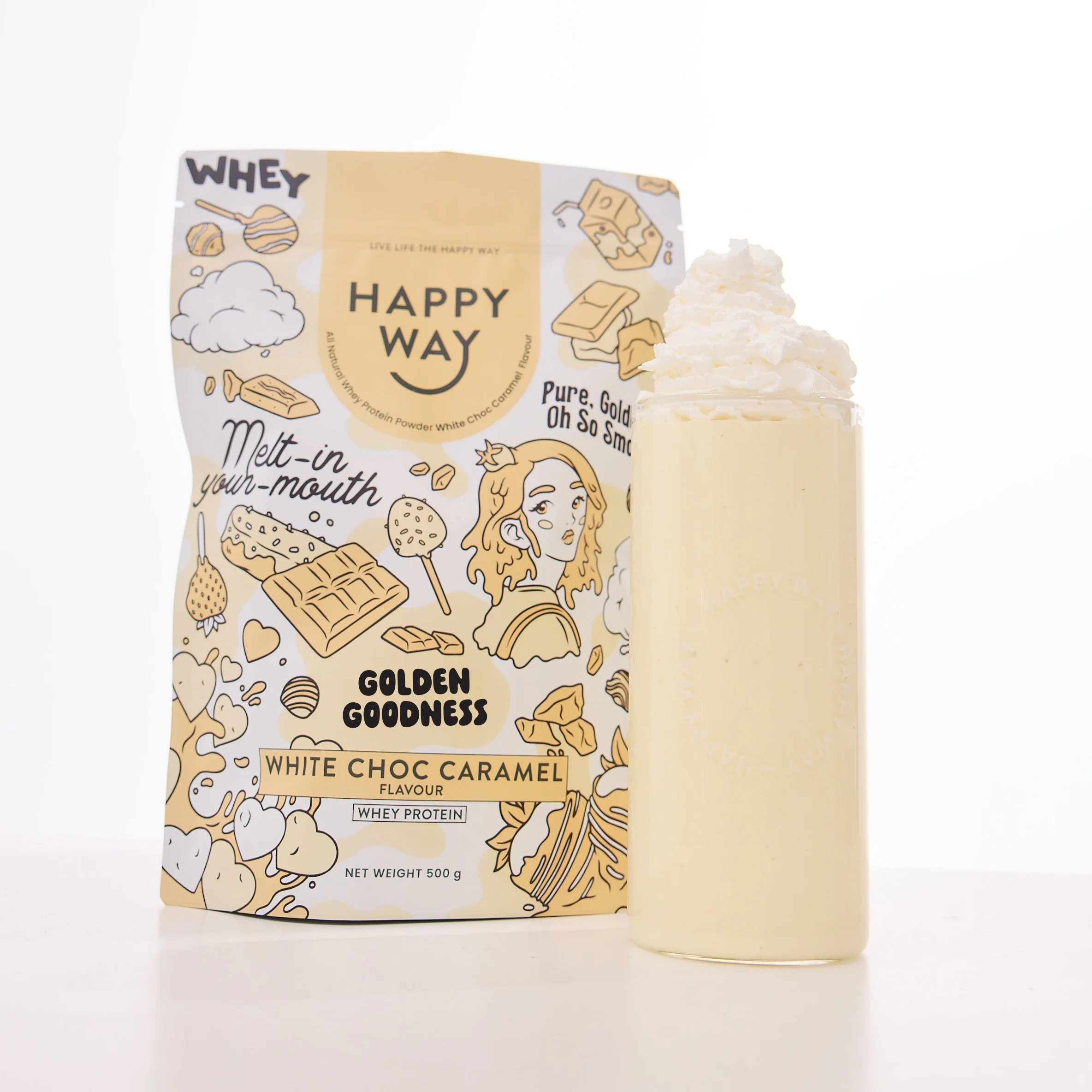 White Chocolate Caramel Whey Protein Powder 500g - Image 5